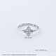 Laofu gold platinum CNC small lucky fish scale four-leaf clover ring four-leaf clover ring about 2.5g