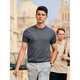 Mr. Bu Bu Fashion Contrast Color Redonde Camiseta Camiseta de punto verano