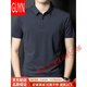 
GUYN summer ice silk cool short-sleeved T-shirt men's markless and non-iron vertical stripes business casual men's POLO shirt 6996 gray 6996 gray M 165//105