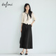 
Eifli (eifini) Eifli exquisite lace-up round neck contrasting bow mulberry silk jacquard sweater knitted sweater 2025 autumn new style beige M
