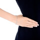 Chow Sang Sang Pt950 platinum car bead white gold bracelet for women 77314B priced 18 cm 5.8 g