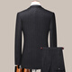 BOSS business casual wool suit jacket men's spring and autumn high-end wedding banquet middle-aged men's suit suit two-piece set 2XL 185 suitable for 155-170Jin Jin equals 0.5 kg