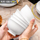 Jingdezhen (jdz) Tangshan pure white bone china noodle bowl 10 pieces Chinese tableware anti-scalding tall soup bowl underglaze color bowl microwave oven pure white 4.5 inch tall bowl 10 pieces