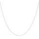 Yongsi quality 18k rose gold necklace 18K gold women's O-shaped chain clavicle chain plain chain AU750 yellow l gold color gold K yellow l gold thick about 0.8mmx40cm