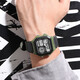 Chrono nylon strap men's electronic watch three-ring buckle retro waterproof sports student watch classic men's watch military green