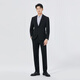 Lilang Shopping Mall Suit Suit Men's Business Formal Wear Two-piece Suit Wedding Autumn 2025 New Style Black (25QXF121SA) 175A