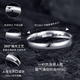 MZMZ platinum ring men's pt950 platinum ring trendy glossy tail ring single ring Valentine's Day birthday gift for girlfriend Light luxury - closed mouth/engraving customized photo here (remarks)