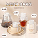 JCZS ear-hanging coffee filter paper hand-brewed coffee powder filter paper coffee filter filter funnel disposable ear-hanging filter bag 1 bag with 52 pieces in total, sealable bag