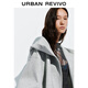 
UR2025 autumn new women's casual daily hooded zipper ultra-loose jacket UYY150093 medium gray flower gray (slightly loose) S (XS-S)