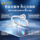 China Gold (CHINA GOLD) PT950 Platinum Brilliant Ring Women's New Platinum Ring Valentine's Day Birthday Gift for Girlfriend and Wife Platinum Brilliant Ring Approximately 2.1g