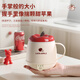 Le Stew Health Kettle Hot Milk Cup Hot Milk Artifact Health Cup Electric Boiling Cup Electric Heating Cup Portable Kettle Office Small One-person Water Boiling Cup Electric Stewing Cup 0.5L Hot Milk Cup with Filter-Ceramic Glaze Available in Dormitories