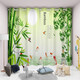 TURBOSUN New Chinese Curtain Living Room Chinese Style Plum, Orchid, Bamboo and Chrysanthemum Brand New Chinese Style Ink and Shui Zen Bamboo Pattern Customized Curtain Cover Bamboo 15941 3.5 meters perforated one-piece note
