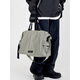 MYEDITION Crossbody Bag Reflective Briefcase Large Capacity Water-Repellent Student Computer Travel Commuter Tote Bag Black