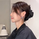 NIANFIN cloud pleated banana clip high-end hairpin 2025 new style stunning high-end large hairpin headwear for women
