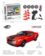 Hongxing car model 124 toys children's RC remote control drift car remote control car Chenghai toy manufacturer wholesale D93218 red