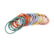 Korean style versatile hair rope, simple ins style hair tie, high elasticity and thin, random color, 2 pieces