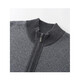KING DEER middle-aged and elderly men's cashmere sweater half turtleneck zipper pocket thickened cardigan loose large size wool dad grandpa sweater gray 2XL 185 size 165-185Jin Jin is equal to 0.5 kg