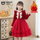Piggy Banner (PEPCO) girls dress winter skirt children's tutu skirt girl winter dress fashionable princess dress red 130