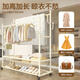 Quanpin house floor-standing vertical coat rack, bedroom-specific clothes drying rack, dormitory clothes hanging floor-standing clothes hanger white 15