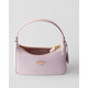 PRADA Women's Alabaster Pink Recycled Polyamide Mini Zipper Closure Handbag 1N204M_R064_F0WZT 1N204M_R064_F0WZT