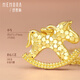 Shipulin 18K gold pendant pony broken ice hard K craft zodiac horse pendant zodiac horse pendant