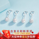 The only (Winy) silver earrings for women, pure 999 pure silver, ear piercing for sleeping, no need to remove ear sticks, simple earrings, silver jewelry, two pairs