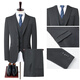 GOLDLION G+Goldlion Solid Color Suit Three-piece Men's Business Casual Korean Style Business Slim Groom Wedding Dress Suit Men Flagship Official Dark Gray XL 180/96A 130-145Jin Jin equals 0.5 kg