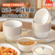 Rice husk disposable tableware food grade household degradable thickened family dinner high temperature resistant wedding special dining bowl rice husk 8 inch disc white 8 pcs
