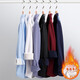 Warm shirt men's winter business casual solid color striped shirt anti-wrinkle no-iron plus velvet thickened professional workwear 9106 42 Recommended 150-165Jin Jin equals 0.5 kg