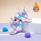 Hello Kitty children's shoes girls' cotton shoes Kuromi children's winter warm sports shoes luminous light shoes 6009 purple 26