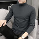 Septwolves Wolf Shadow Modal Half Turtle Neck Long Sleeve T-Shirt Men's Spring and Autumn Thin Slim Fit Bottoming Shirt Mid Collar Winter Clothes Men Half Turtle Neck Long Sleeve Black M Recommended 85-100 Jin Jin equals 0.5 kg
