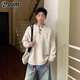 POUM Henry collar sweater men's winter high-end warm inner layering top MZ0057 apricot M