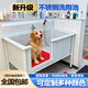 Pet bathing pool, stainless steel dog washing pool, cat and dog pet bathing pool, pet shop small and large dog bathtub, open door, luxurious extra thick model 135*70*90, depth 50cm (14