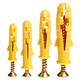 MEIJIANLI small yellow croaker plastic expansion screw bolt expansion plug box 10*50 (10 sets)