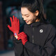 QINKUNG New Product Marathon Running Gloves Autumn and Winter Outdoor Morning Running Sports Lightweight Warm and Coldproof Touch Screen Gloves Black M