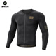 ROCKBROS cycling jersey long-sleeved top suit professional road cycling sportswear breathable men's summer and autumn polar night black L