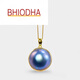 Bhiodha oyster starry sky blue sea oyster pearl pendant round colorful 1718 pearl necklace starry sky 1516mm