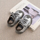 Terranis Yangma recommends boys spring and autumn new baby sports shoes Korean style soft sole non-slip toddler shoes cute and wear-resistant silver 16_inner length 10.5cm