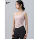 Nike (NIKE) Sports Vest Women's Yoga Fitness Pilates Training Clothes All-in-one Breast Covering Belt Pad Top Official Flagship Pink S Recommended 90-105Jin Jin is equal to 0.5kg