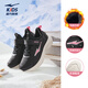 Hongxing Erke (ERKE) children's shoes, boys and girls running shoes, children's winter second cotton version cotton shoes, black/explosion powder 36