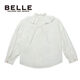 Belle casual and comfortable girls white long-sleeved shirt BB0518 white 150