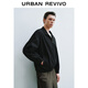 UR2025 new autumn men's trendy casual zipper stand collar jacket UUY150008 black M (M-L)