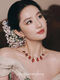 Liu Yifei's same style baby's breath headdress Liu Yifei's hair flower simulation flower super fairy and beautiful atmosphere photo shoot new white baby's breath set
