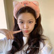 Other Brands Piggy Huhu_Cute Pink Plush Hair Bundle Headband Women's Face Wash Makeup Hair Pressing Headband Hair Accessories Pink Piggy Headband 1 Pack