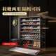 He Jiagong's installation-free shoe box storage box transparent shoe storage artifact home door all-in-one wall shoe rack folding shoe cabinet six full hard sides 4 layers light luxury gray - about 16 or 20 pairs of large size shoes 1*1*1cm