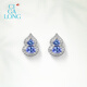 CIGA LONG small gourd cloisonné tanzanite necklace earrings Oriental leisurely new Chinese style jewelry small gourd cloisonné earrings