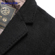 Romon contains cashmere + goose down lining, autumn and winter men's mid-length thickened suit collar woolen coat for men
