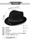 What a cool high-end wool hat, French middle-aged and elderly hat, men's fashionable and warm pure wool felt hat, British jazz hat, black, M label, black ribbon style, L (58-60cm) 100% pure wool, adjustable