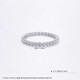 Beijing Gold Trading Center Co., Ltd. Platinum solid light bead ring, rolling ball hoop ring is more fashionable when stacked (Mid-Autumn Festival gift for mother and lover’s birthday, platinum solid light bead ring (approximately 3.12g)