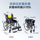 Yuwell manual wheelchair H053C aluminum alloy folding back folding lightweight portable wheelchair for elderly people with disabilities
